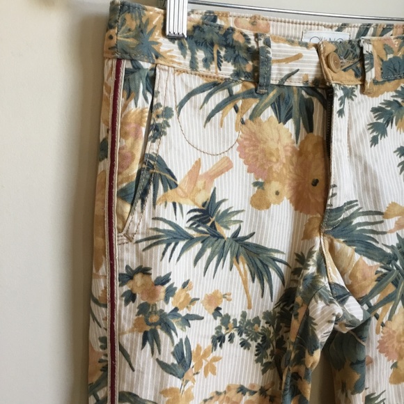Chino by Anthropologie Relaxed Tropical Print Pants - Picture 7 of 12